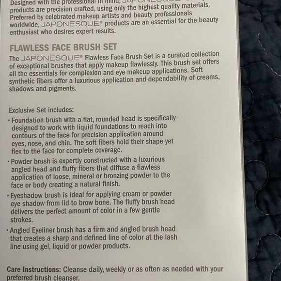 Japonesque Makeup Make Up Brushes New Unopened Flawless Face Brush